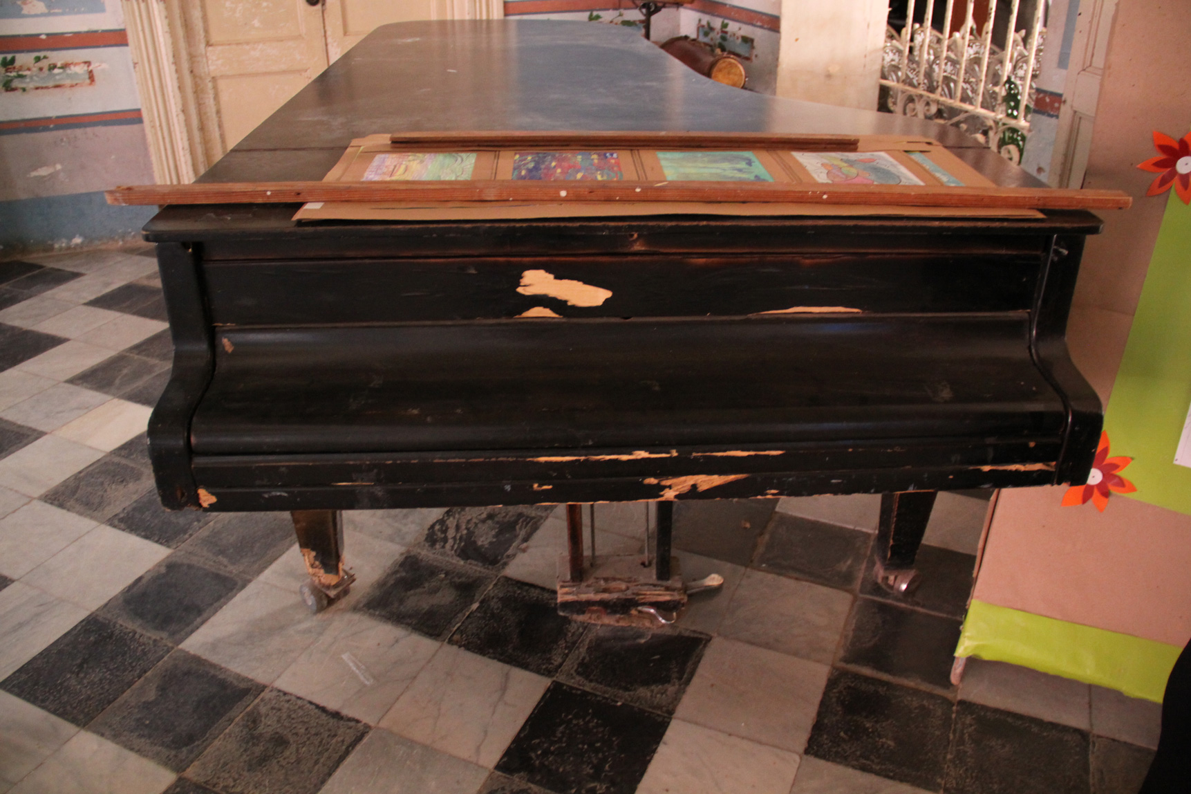 Grand piano in Trinidad, Cuba